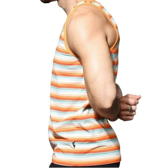 Andrew Christian Tulum Stripe Tank Large Multicolor - Picture 3 of 4